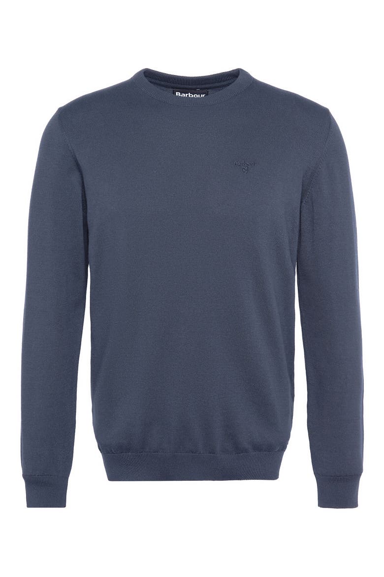Pima Cotton Crewneck Sweater, Alternate, color, NAVY
