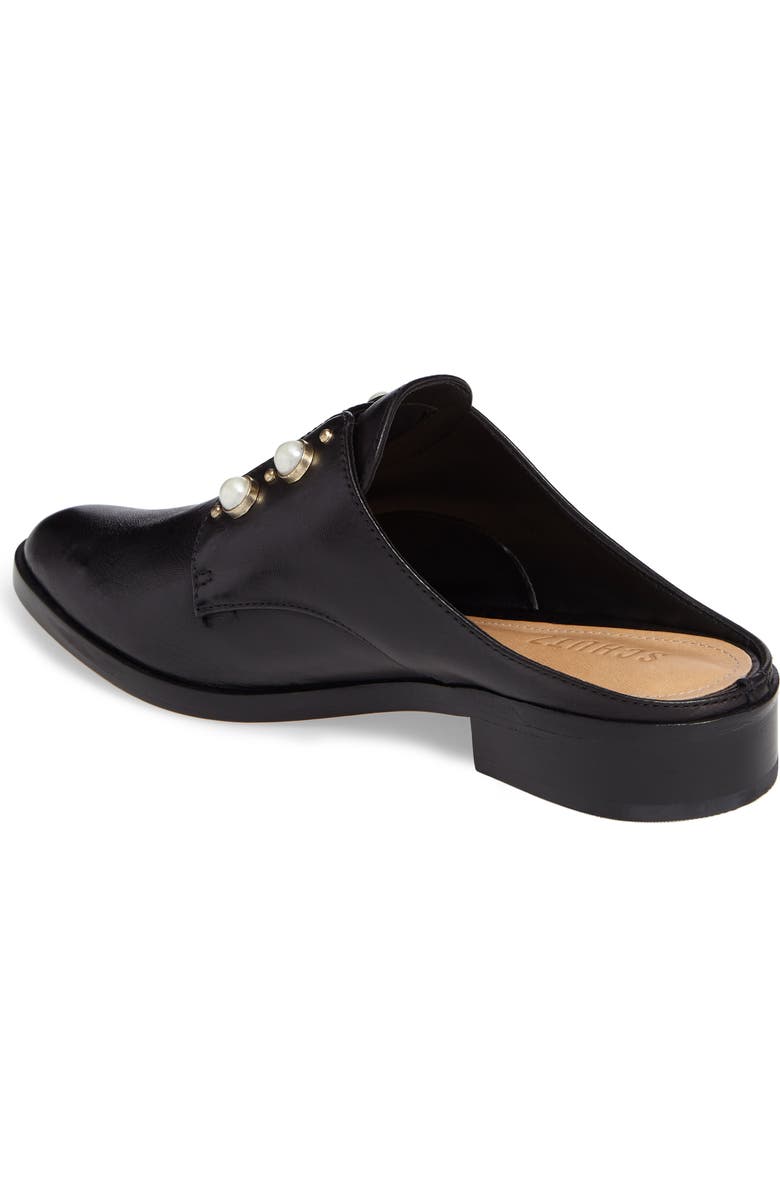Schutz Jaine Imitation Pearl Embellished Mule, Alternate, color,