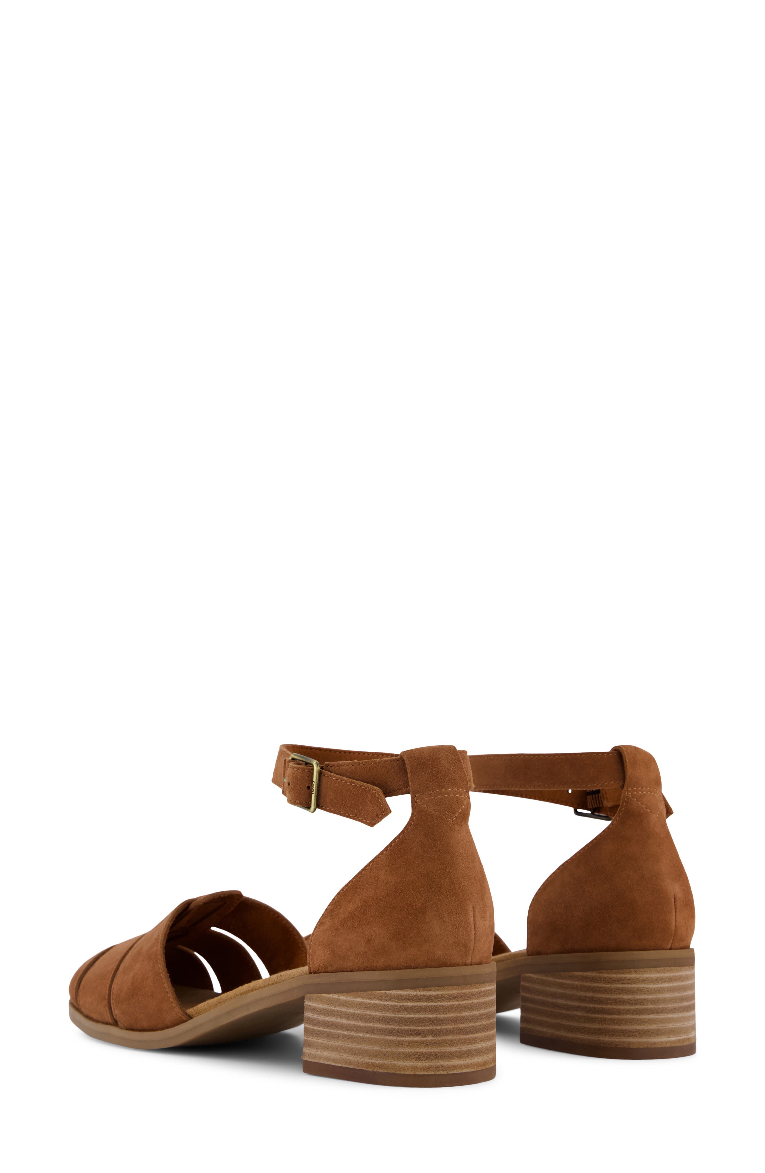 Jaclyn Ankle Strap Fisherman Sandal, Alternate, color, BROWN