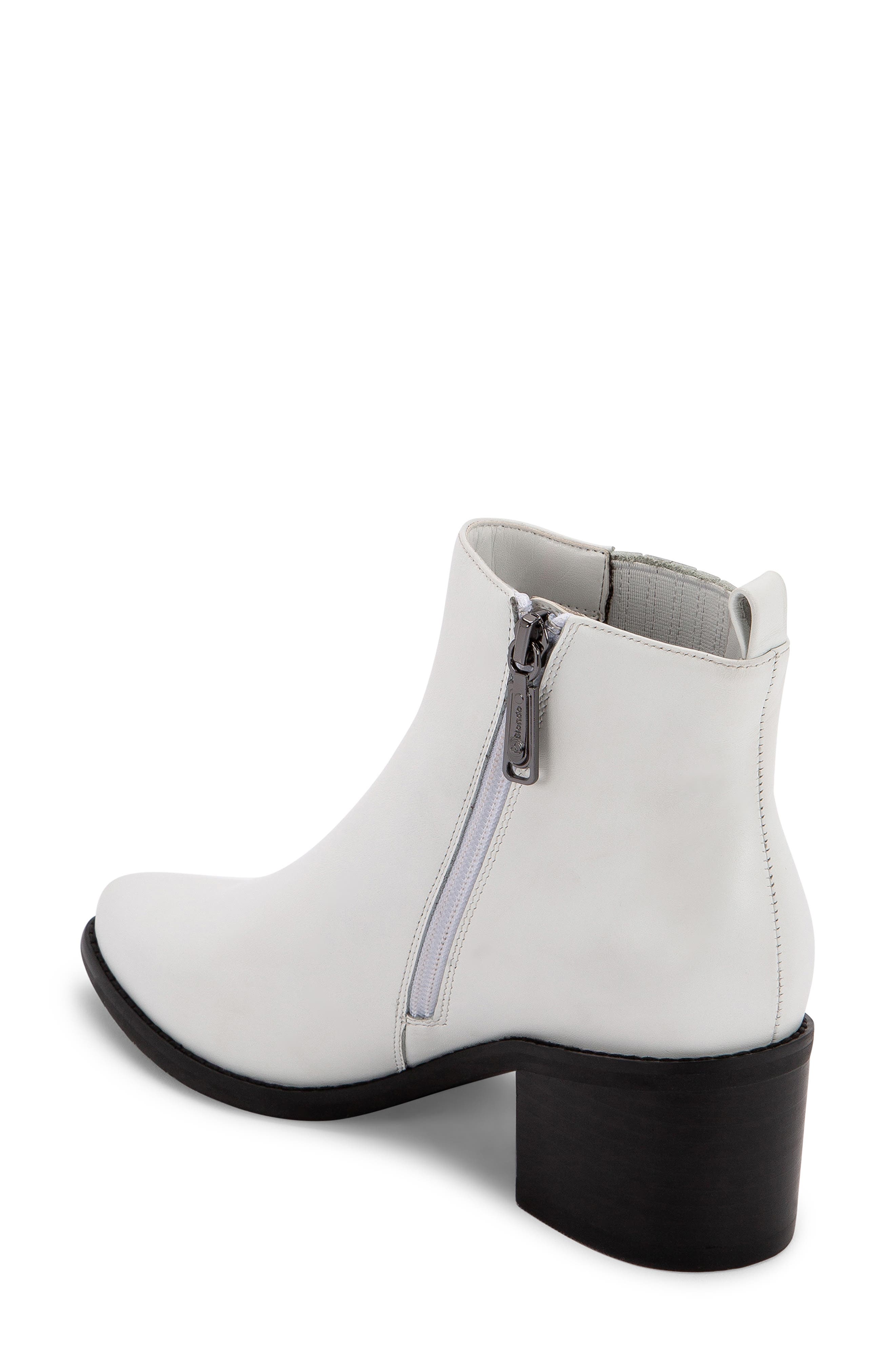 Elvina Waterproof Bootie, Alternate, color, WHITE LEATHER