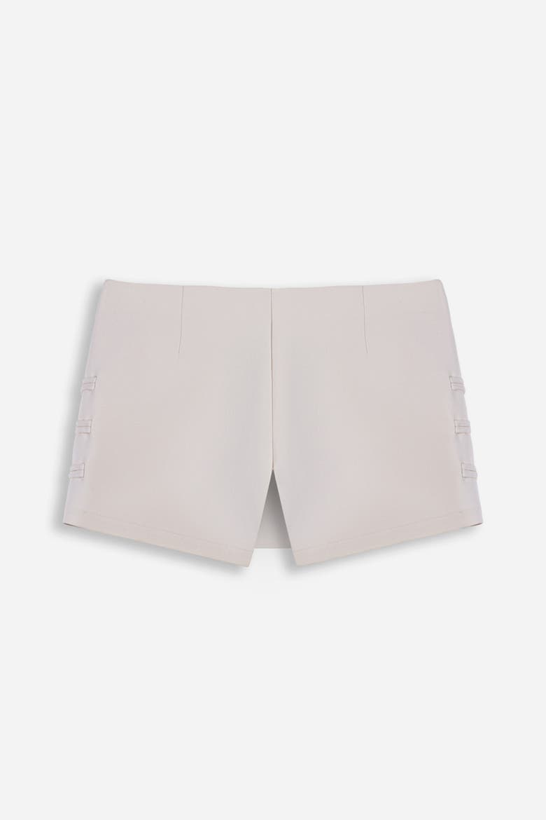 Button Accessory Mini Skort, Alternate, color, Ivory
