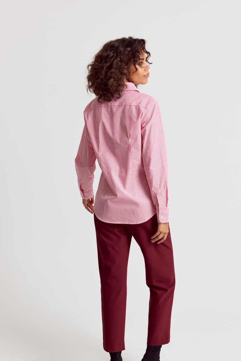 The Icon Shirt in Stripe, Alternate, color, Red/White Stripe