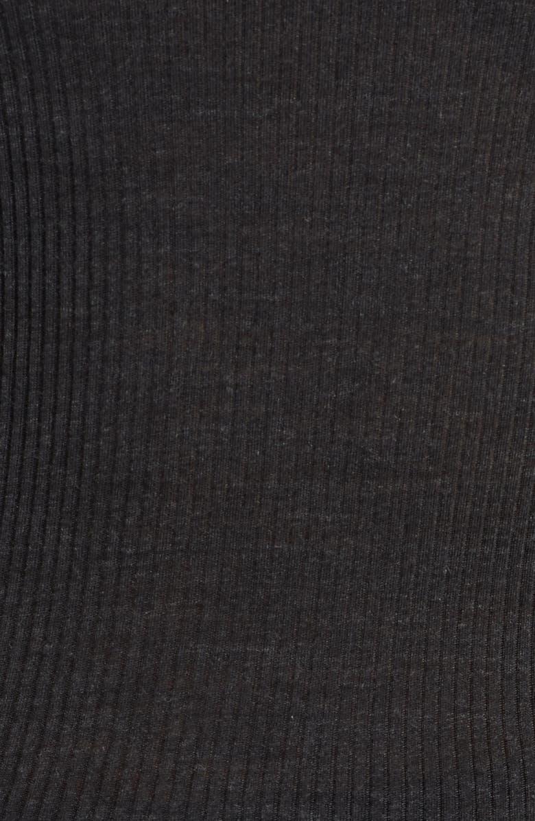 Hanro Rubina Lace Trim Turtleneck, Alternate, color, Phantom