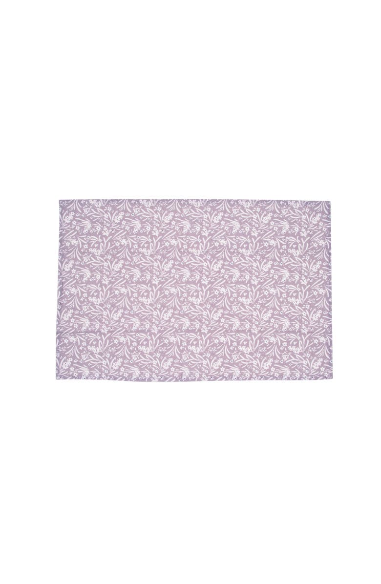 C&F Home Lavender Provence Eau de Lavande Botanical Kitchen and Bathroom Graphic Print Hand Towels Set of 2, Alternate, color, Purple