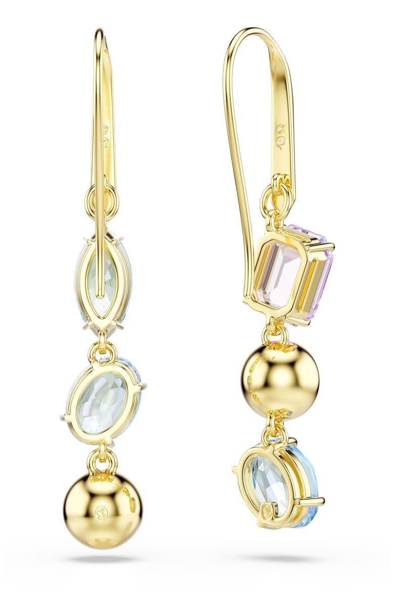 Gema Crystal Mismatched Drop Earrings, Alternate, color, GOLD/ MULTI