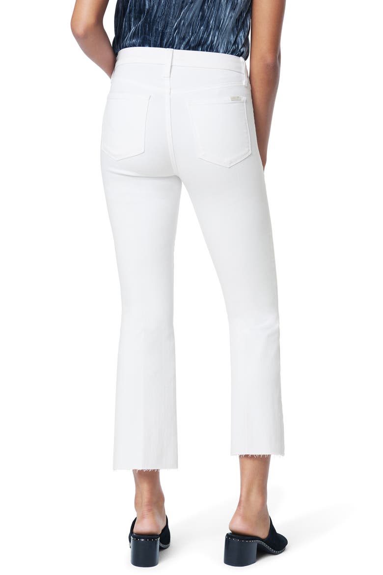 The Hi Honey High Waist Raw Hem Crop Bootcut Jeans, Alternate, color, WHITE