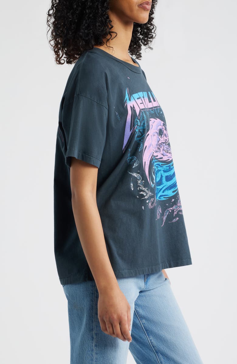 Daydreamer Metallica Live on Tour Cotton Graphic T-Shirt, Alternate, color, Vintage Black