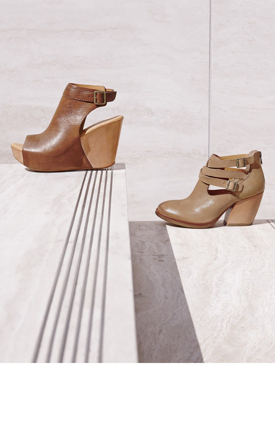 'Stina' Leather Bootie, Alternate, color, VAPOR GREY