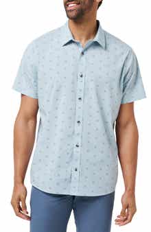 TravisMathew Bungalow Breeze Short Sleeve Button-Up Shirt