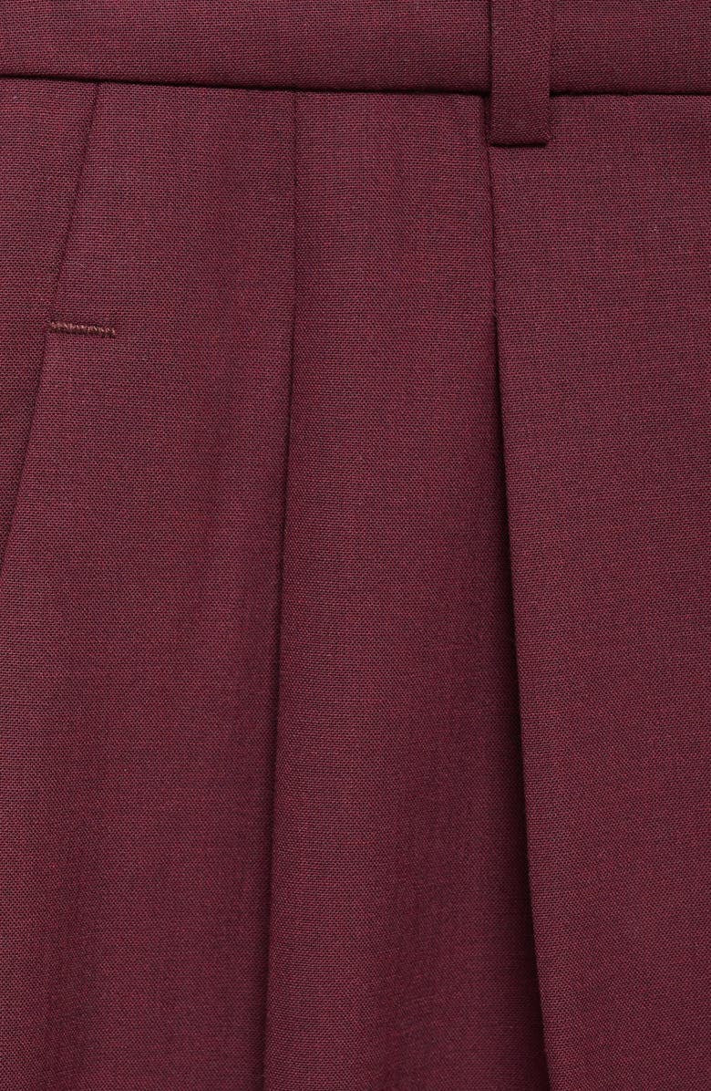 MANGO Pleated Wide Leg Pants, Alternate, color,