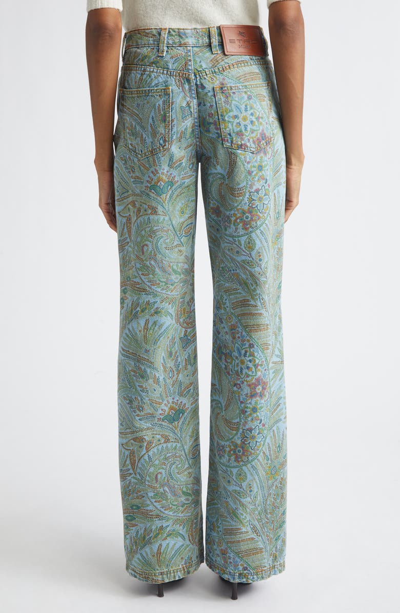 Etro Paisley Jeans, Alternate, color, Multicolor On Pale Blue Base