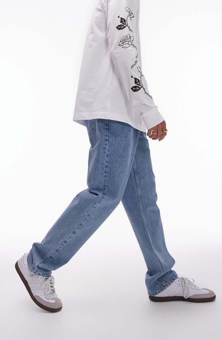 Topman Straight Leg Jeans, Alternate, color,