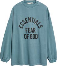 Fear of God Essentials Campus '90s Long Sleeve Logo Graphic T-Shirt