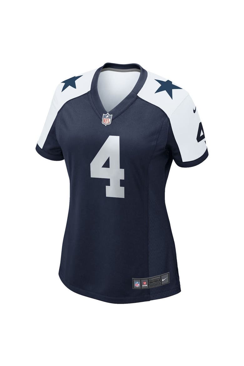 Women's Nike Dak Prescott Navy Dallas Cowboys Alternate Game Team Jersey, Alternate, color, NAVY