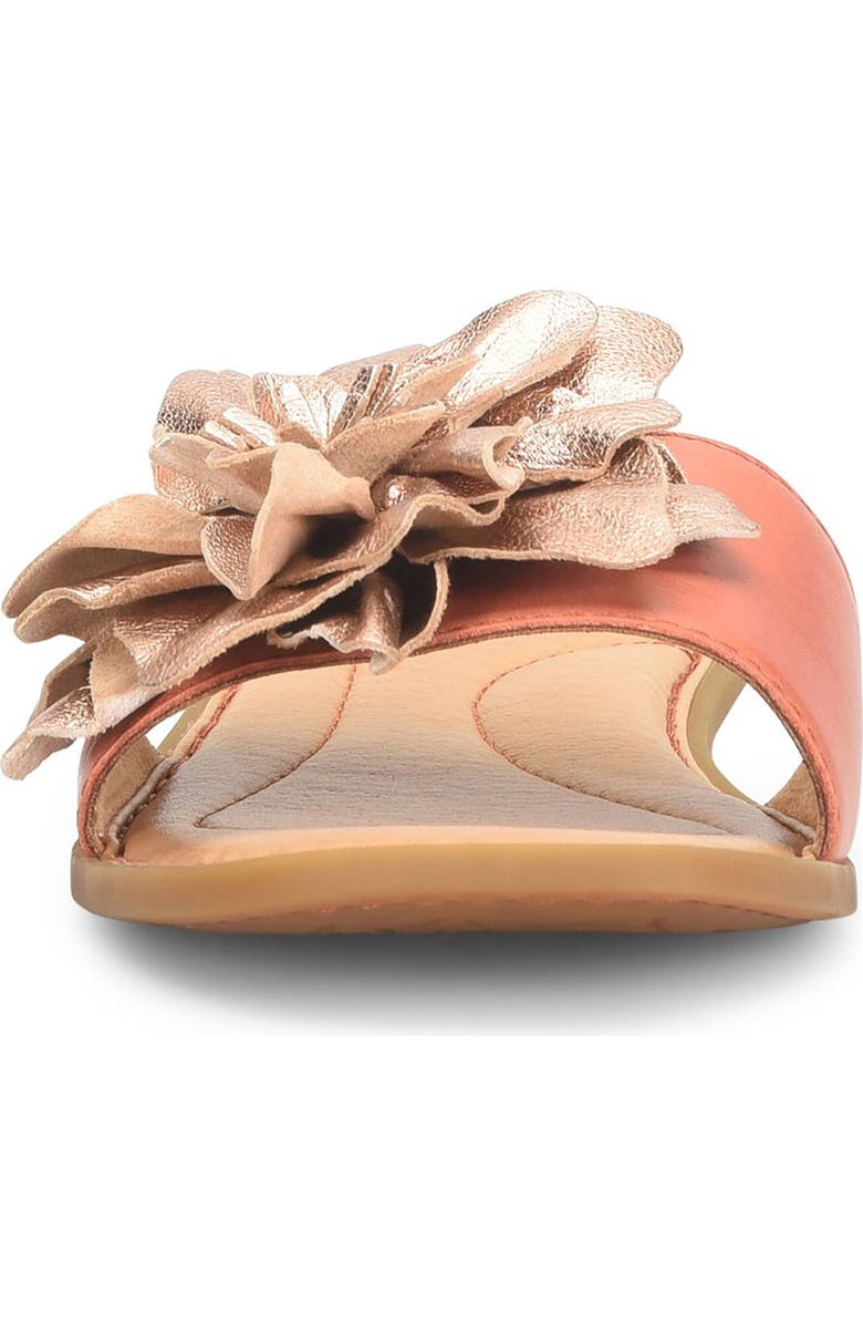Børn Hibiscus Slide Sandal, Alternate, color, Rose Metallic Combo