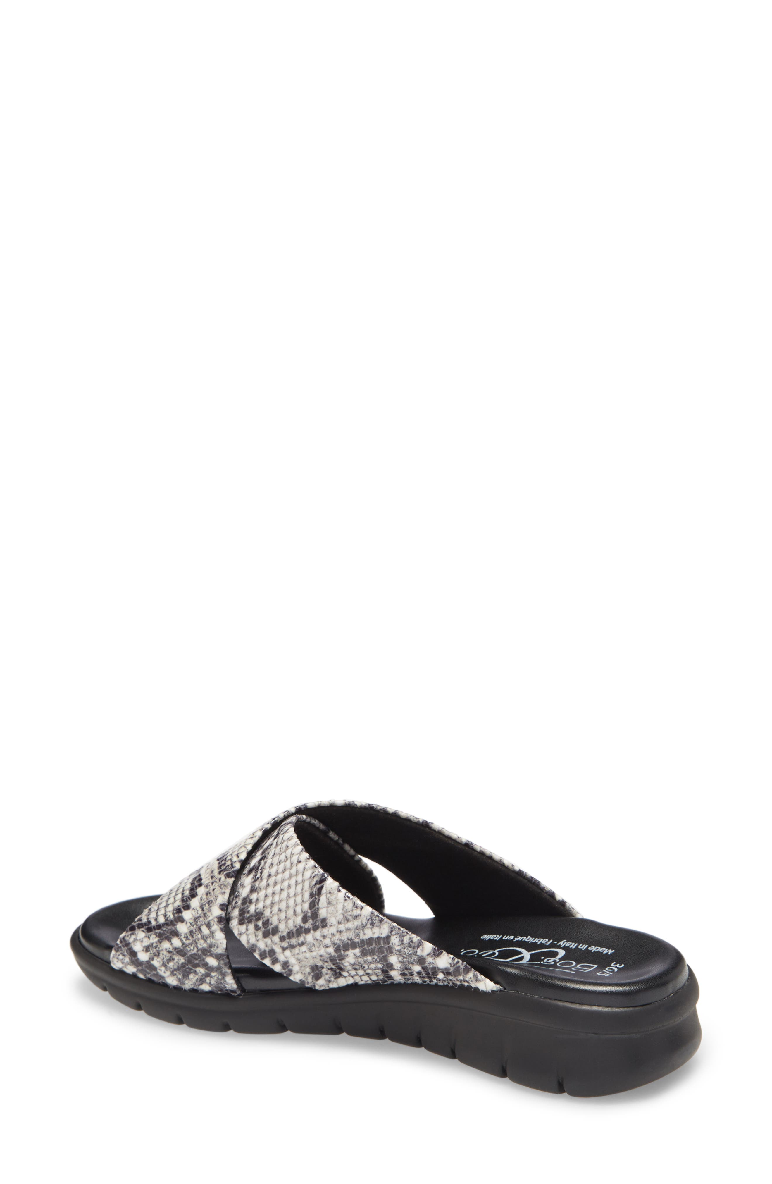 Bos. & Co. Rouge Snake Embossed Slide Sandal, Alternate, color, 