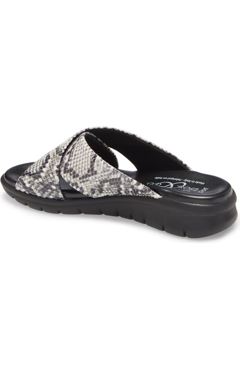 Bos. & Co. Rouge Snake Embossed Slide Sandal, Alternate, color,