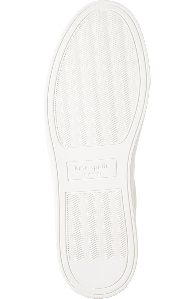 Kate Spade New York adora sneaker, Alternate, color, Optic White/ Pale Gold