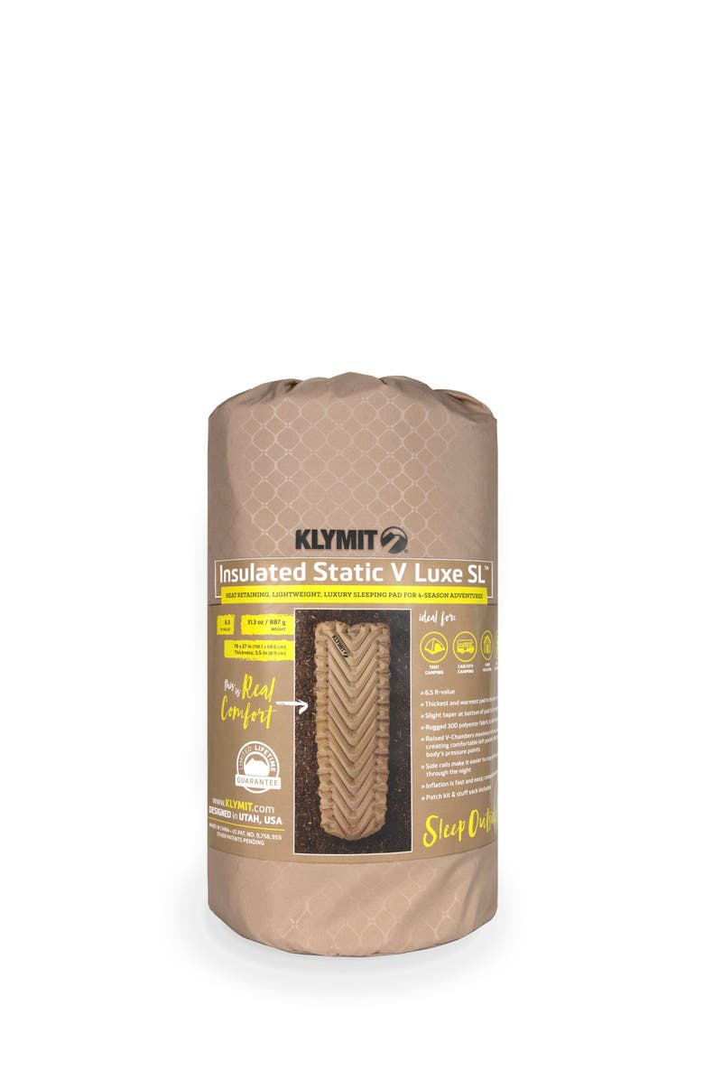Klymit Insulated Static V Luxe SL Sleeping Pad - Recon, Alternate, color, Recon