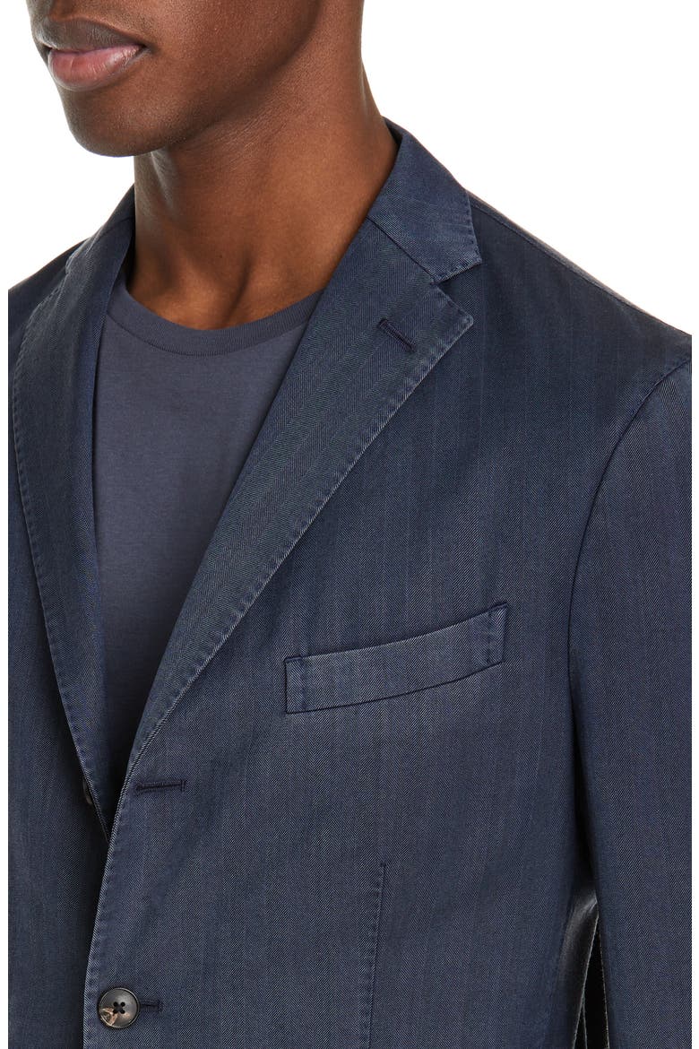 Travel K Slim Fit Wool Blazer, Alternate, color, NAVY