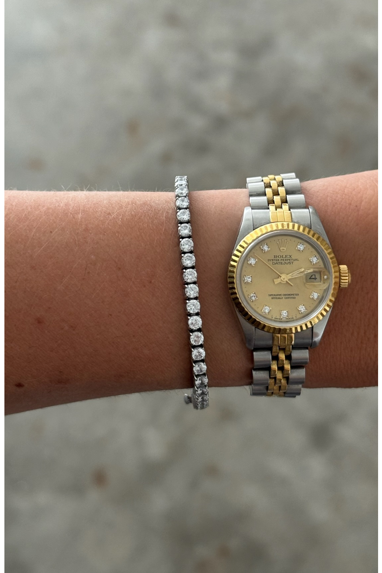 Classic Tennis Bracelet, Alternate, color, Silver