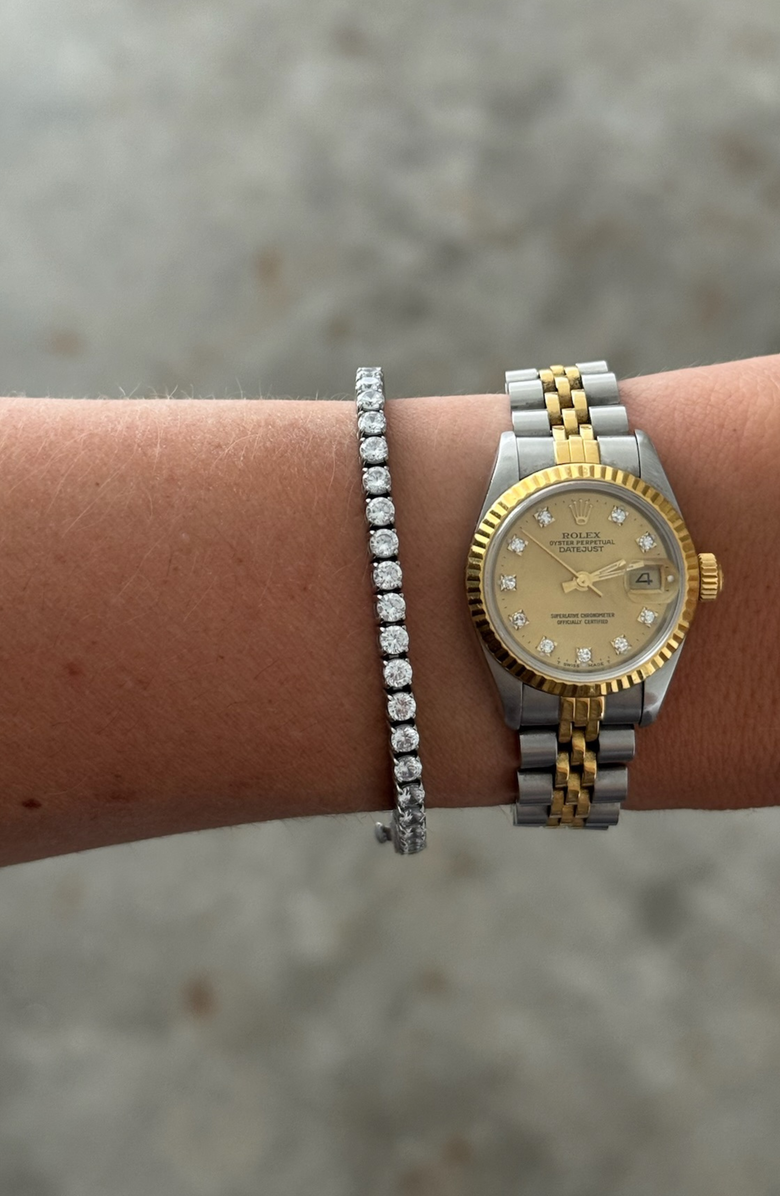 CUFFED Classic Tennis Bracelet, Alternate, color, Silver