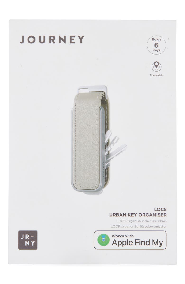 JOURNEY LOC8 Trackable Leather Key Organizer, Alternate, color, Taupe