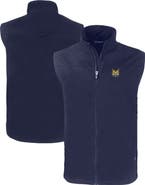 Cutter & Buck Men's Cutter & Buck  Navy Quinnipiac Bobcats Charter Eco Recycled Full-Zip Vest