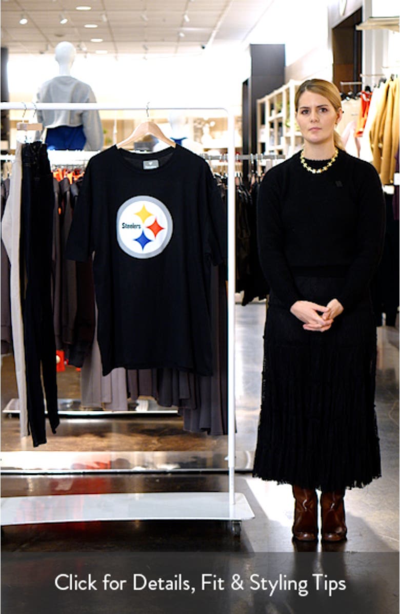 Men's Fanatics Branded T.J. Watt Black Pittsburgh Steelers Player Icon Name & Number T-Shirt, sales video thumbnail