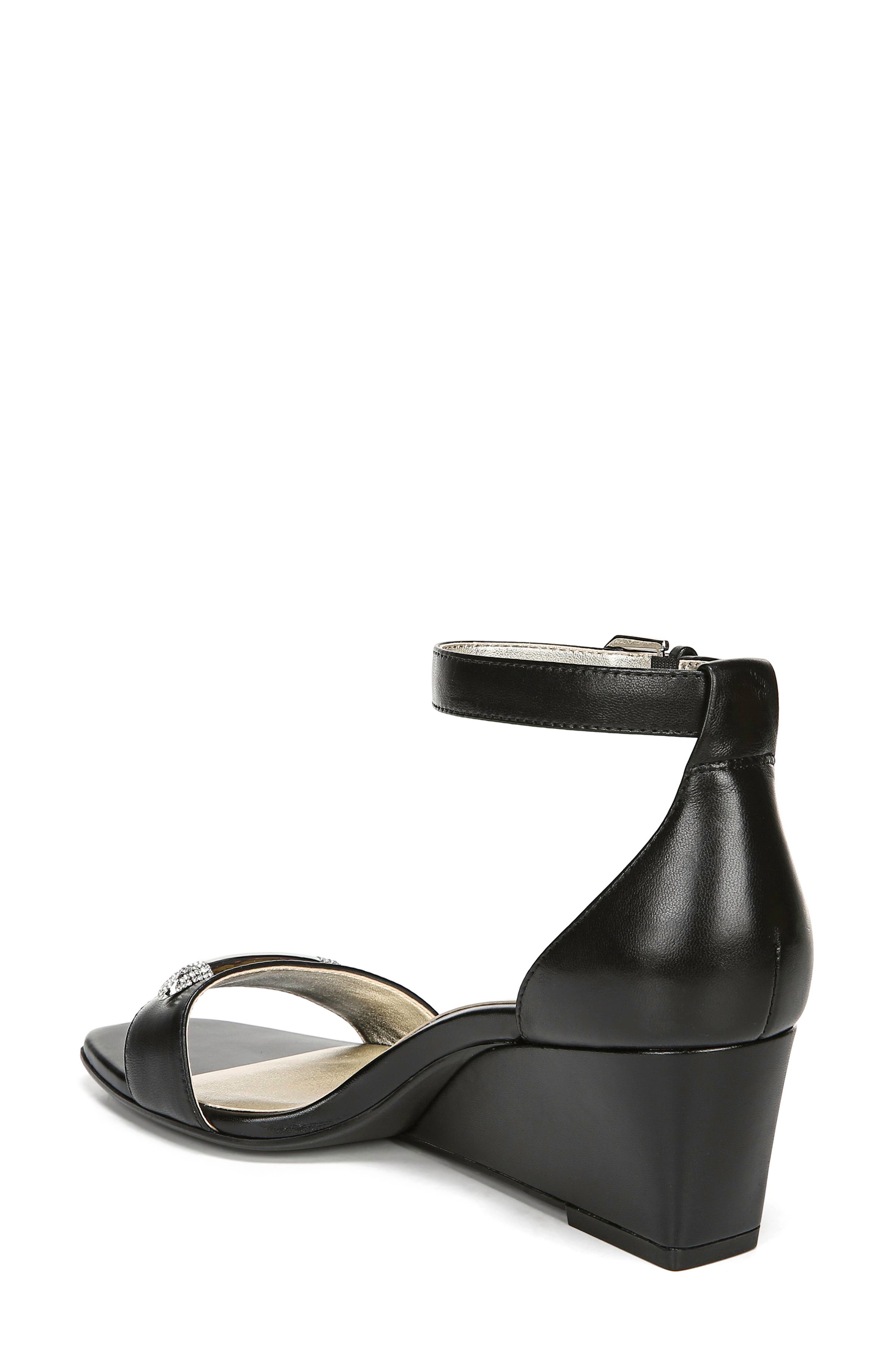 Naturalizer Zenia Wedge Sandal Leather Naturalizer Zenia Discount