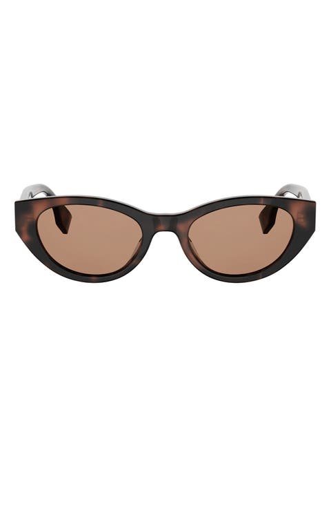 Lettering 51mm Cat Eye Sunglasses