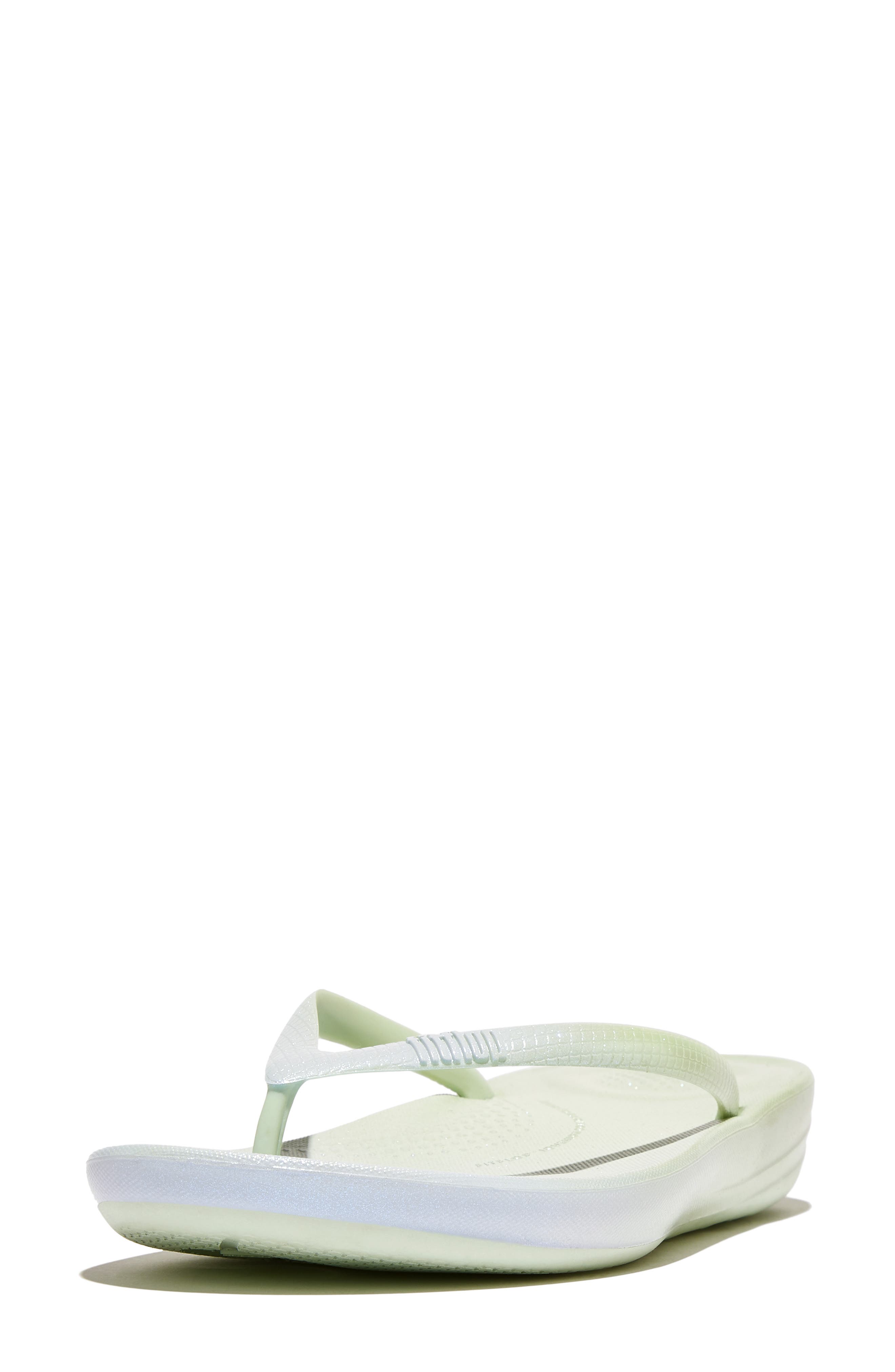 FitFlop iQushion Iridescent Ergonomic Sandal, Alternate, color, Sagebrus Skywash Blue