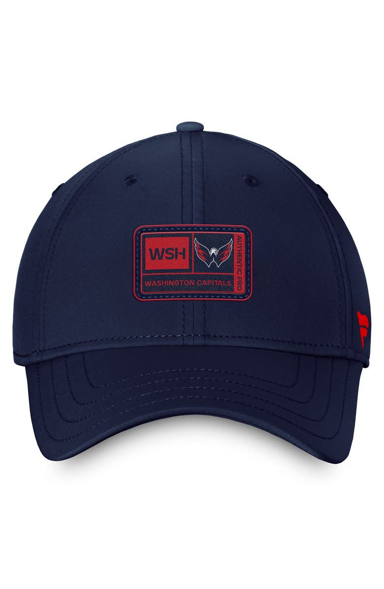 FANATICS Men's Fanatics Branded Navy Washington Capitals Authentic Pro Training Camp Flex Hat, Alternate, color, Navy