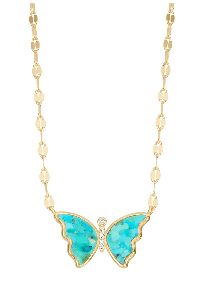 Turquoise Butterfly Pendant Necklace video