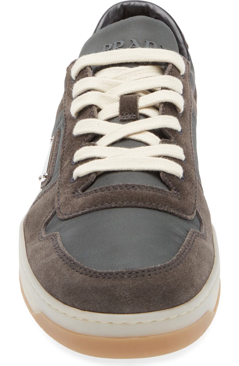 Prada Downtown Low Top Sneaker, Alternate, color, Ematte
