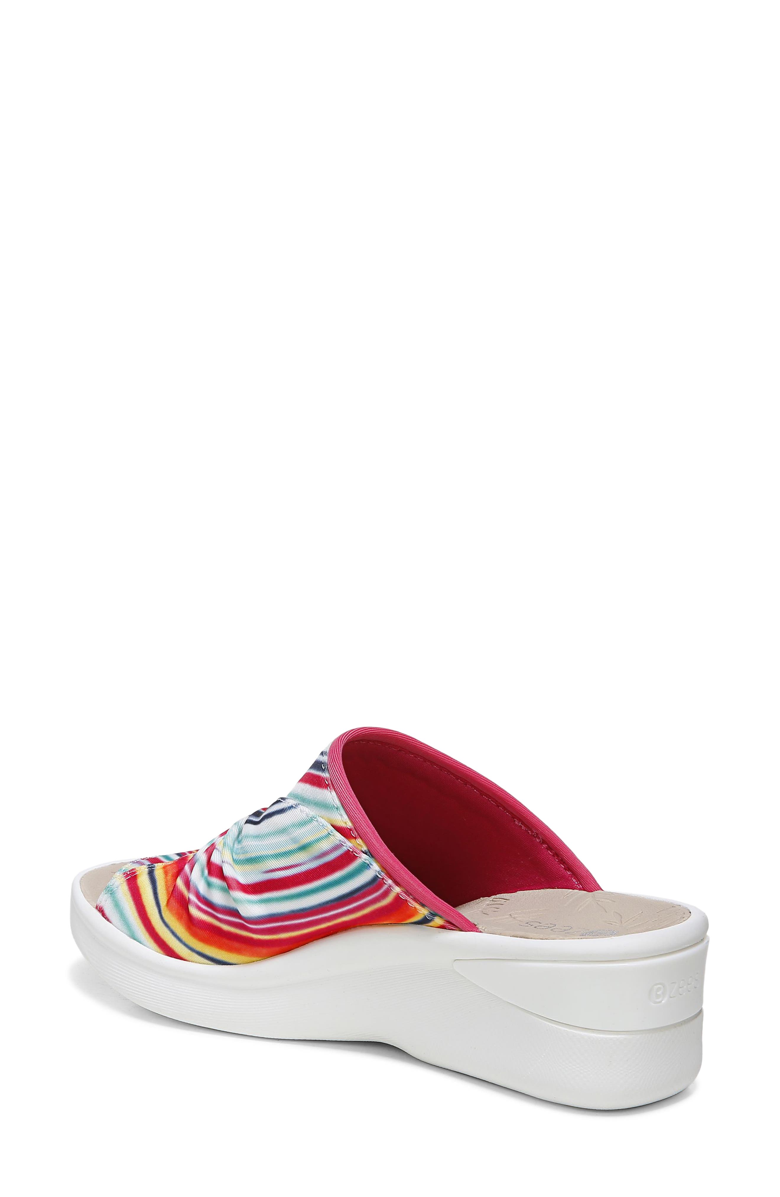 BZees Sunburst Wedge Sandal, Alternate, color, 