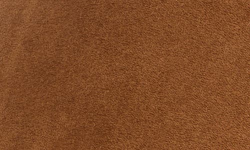 David & Young Faux Suede Baseball Cap In Brown