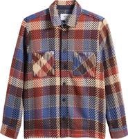 Wax London Whiting Oversize Pike Check Button-Up Shirt Jacket