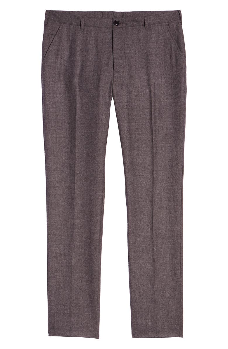 1901 Flat Front Mélange Wool Extra Trim Fit Trousers, Alternate, color,