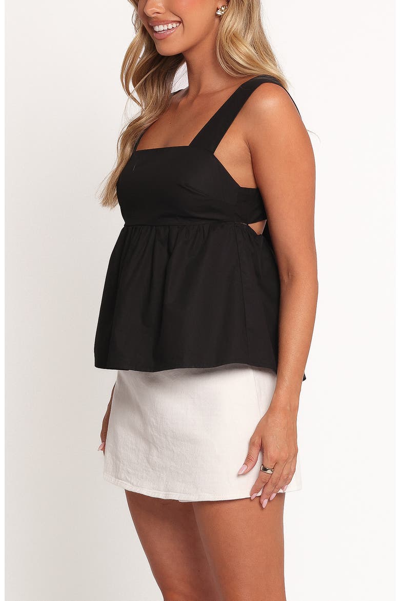 Chatham Cotton Babydoll Tank, Alternate, color, BLACK