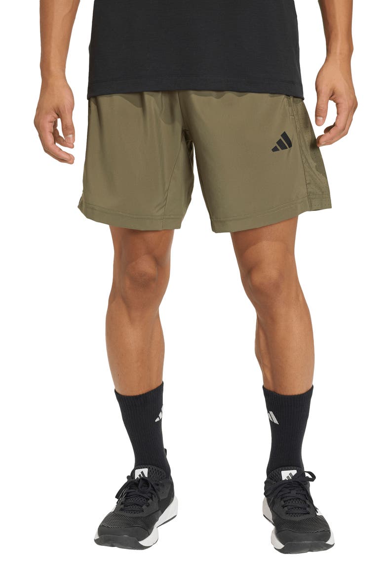 Essentials Training Shorts, Main, color, OLIVE STRATA
