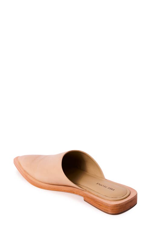 Free People Becky Pointed Toe Mule In Almond Butter