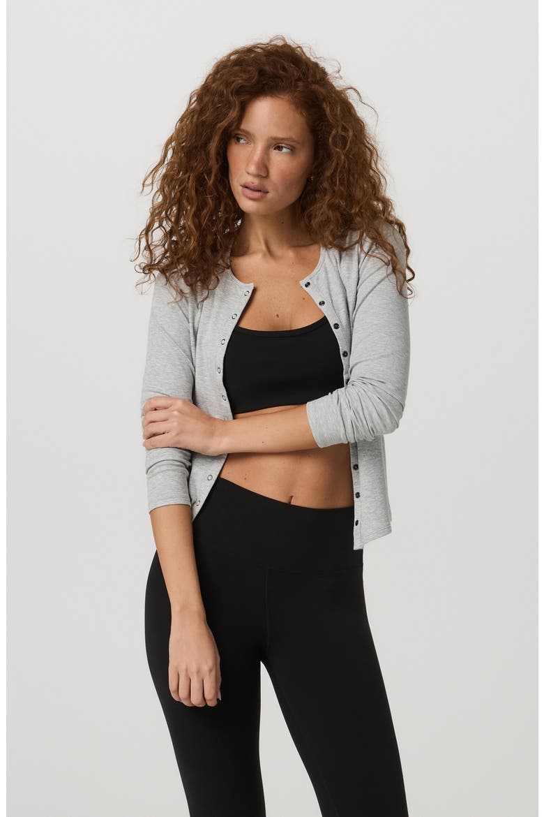Pose Twin Cardigan, Alternate, color, LIGHT HEATHER GREY