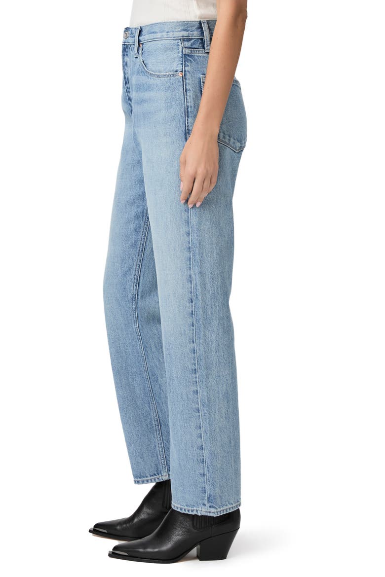 Sawyer High Waist Straight Leg Jeans, Alternate, color, BRITAINDIS