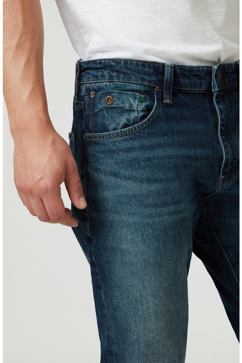 London Relaxed Tapered Jeans, Alternate, color, DEEP BLUE DENIM