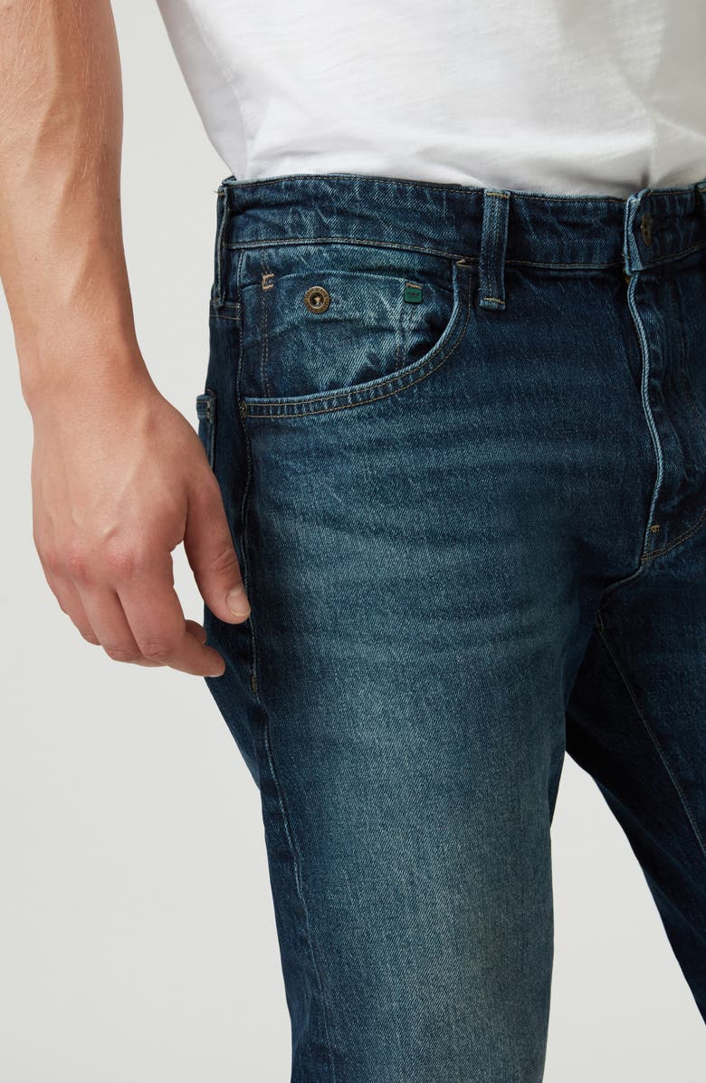 Mavi Jeans London Relaxed Tapered Jeans, Alternate, color, Deep Blue Denim