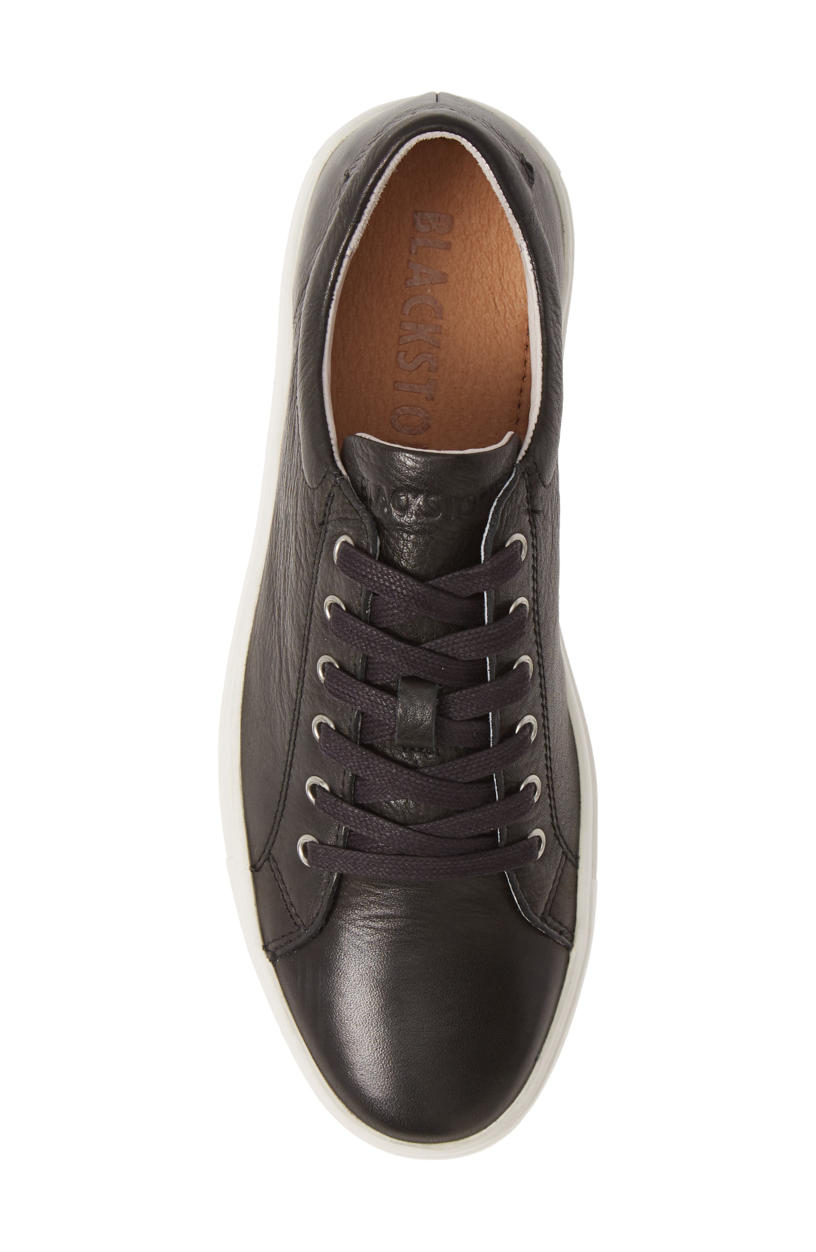 PL71 Low Top Sneaker, Alternate, color, BLACK LEATHER