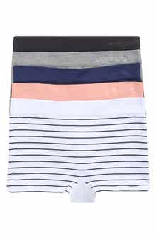 Lands' End 5-Pack Cotton Comfort Seamless Boyshorts