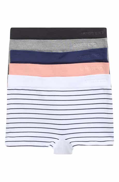 Lands' End 5-Pack Cotton Comfort Seamless Boyshorts