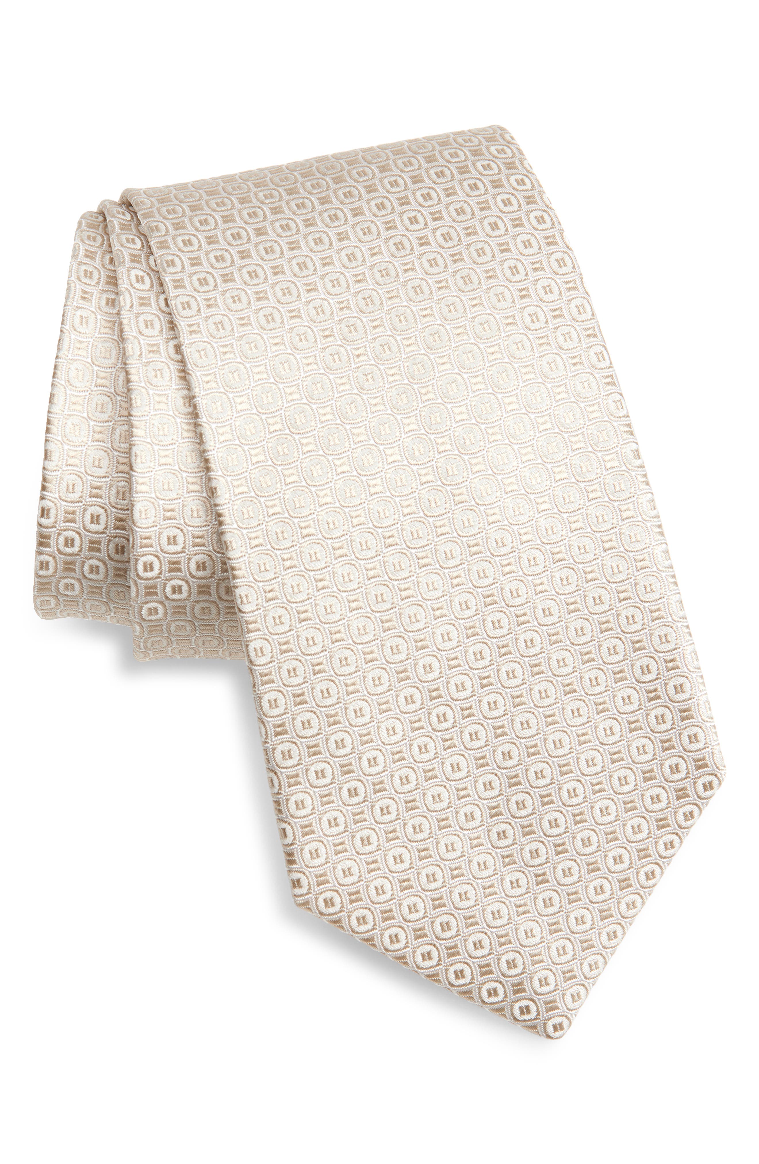 Jack Victor Roland Geometric Jacquard Silk Tie